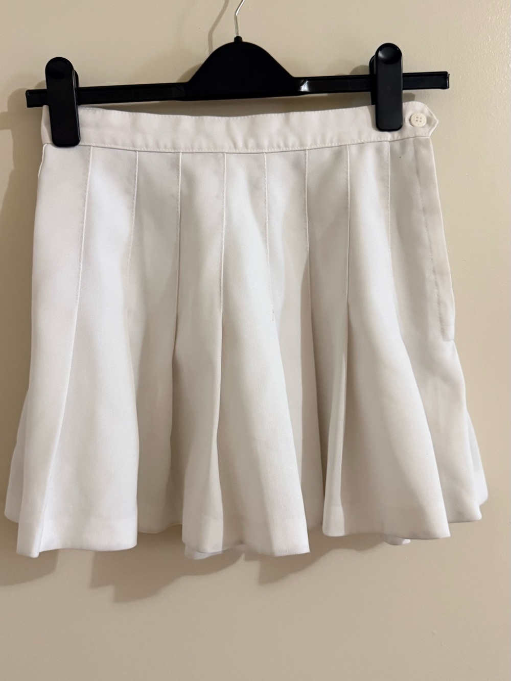 Head White Pleated Tennis Mini Skirt